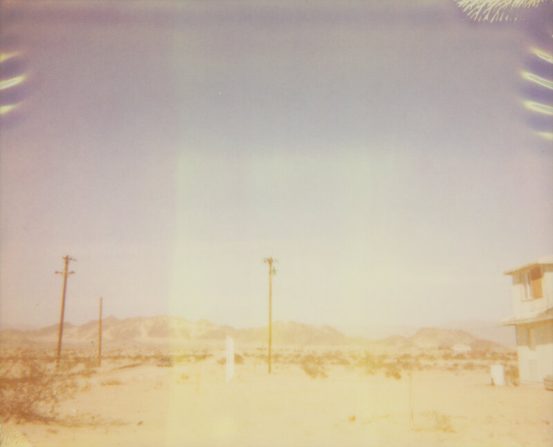 Stefanie Schneider, ‘The Lonely Heart's Radio Station, Wonder Valley (The Girl behind the White Picket Fence)’, 2015, Photography, Digital C-Print, based on a Polaroid, Instantdreams