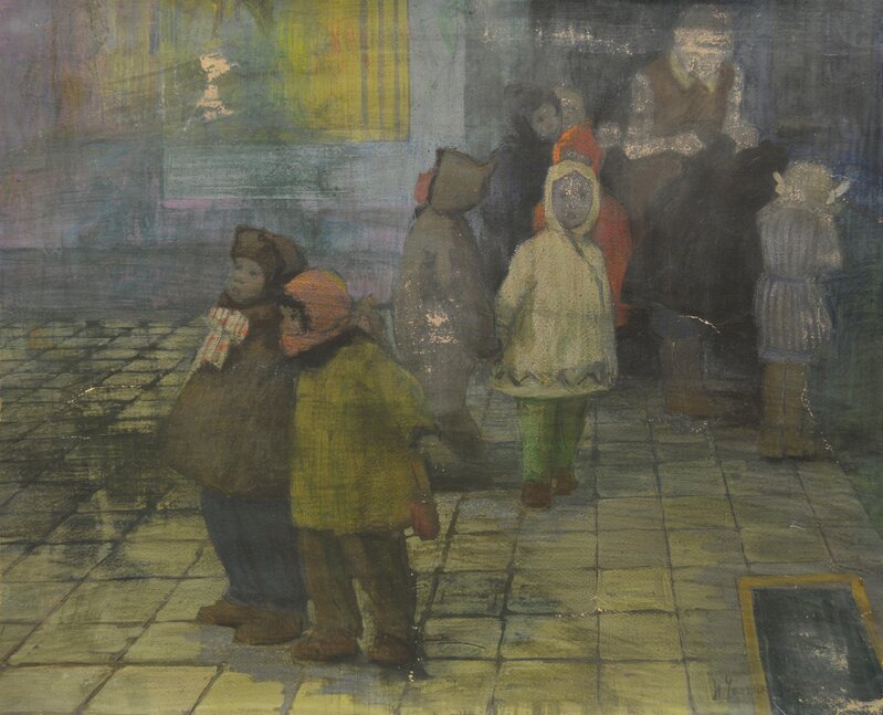 Nadezhda Eliseevna Chernikova, ‘Going to the party’, 1970, Painting, Gouache on hardboard, Surikov Foundation
