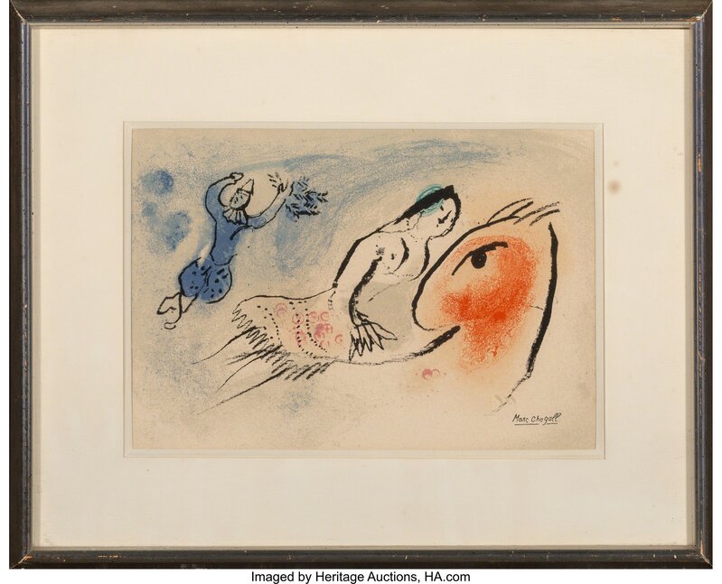 Marc Chagall, ‘Carte de Voeux pour Aime Maeght, Paris’, 1960, Print, Lithograph in colors on Velin Arches paper, Heritage Auctions