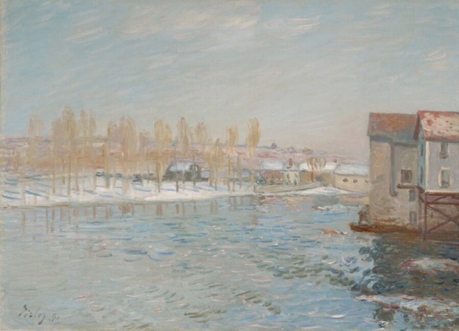 The Loing and the Mills of Moret, Snow Effect
