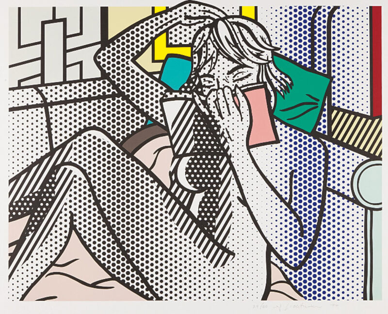 Roy Lichtenstein, ‘Nude Reading’, 1994, Print, Relief print in colors, on Rives BFK mold-made paper, with full margins, Upsilon Gallery