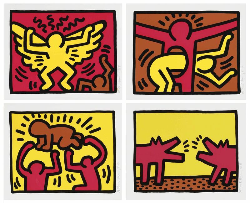 Keith Haring, ‘Pop Shop IV’, 1989, Print, The complete set of four screenprints in colours on wove paper, Christie's