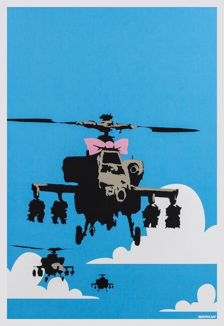 Banksy, ‘Happy Choppers’, 2003