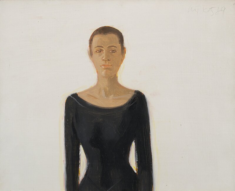 Alex Katz, ‘Study for Black Dress’, 1989, Painting, Oil on masonite, Il Ponte