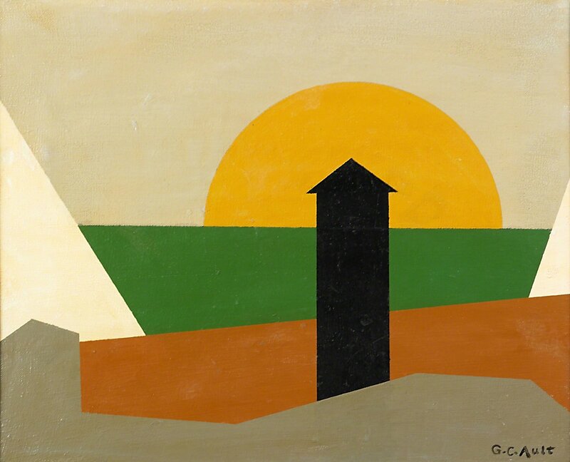 George Copeland Ault, ‘City Sunset’, Painting, Oil on canvas, Rago/Wright/LAMA/Toomey & Co.