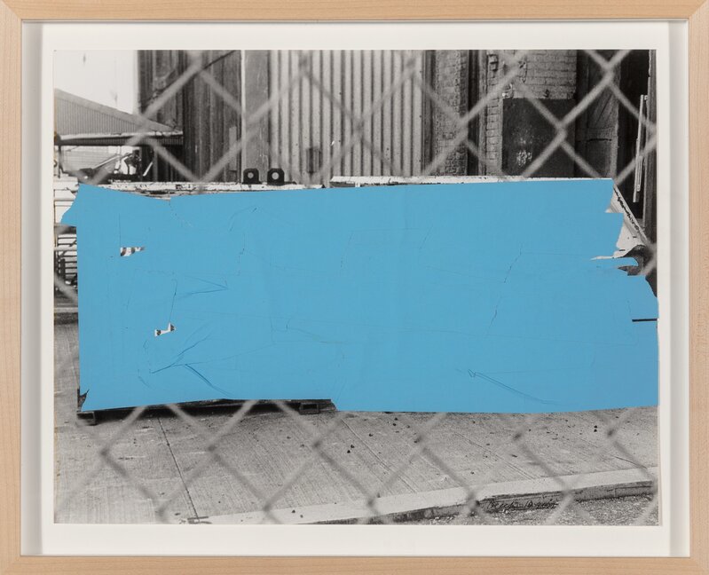 John Beech, ‘Tape Drawing (Brooklyn)’, 2002, Mixed Media, Masking tape on photograph, Heritage Auctions