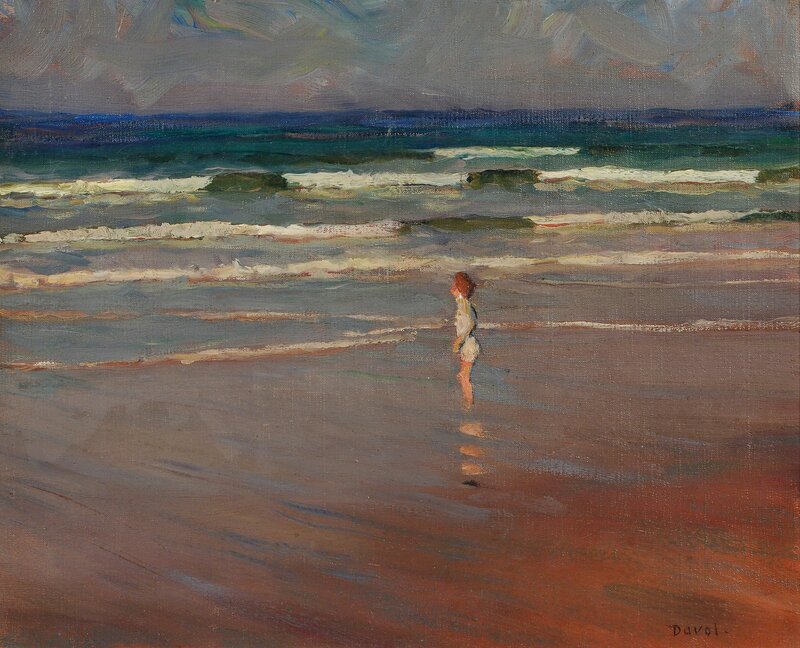 Joseph Benjamin Davol, ‘In the Surf’, Painting, Oil on canvas, Skinner