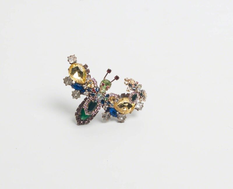 Gijs Bakker, ‘Butterfly brooch’, 2008, Jewelry, Gold, semi-precious stones, precious stones, glass, Caroline Van Hoek
