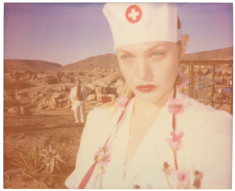 Stefanie Schneider, ‘The Nurse (Heather's Dream) part of The Girl behind the white Picket Fence’, 2013, Photography, Archival C-Print based on a Polaroid. Not mounted., Instantdreams