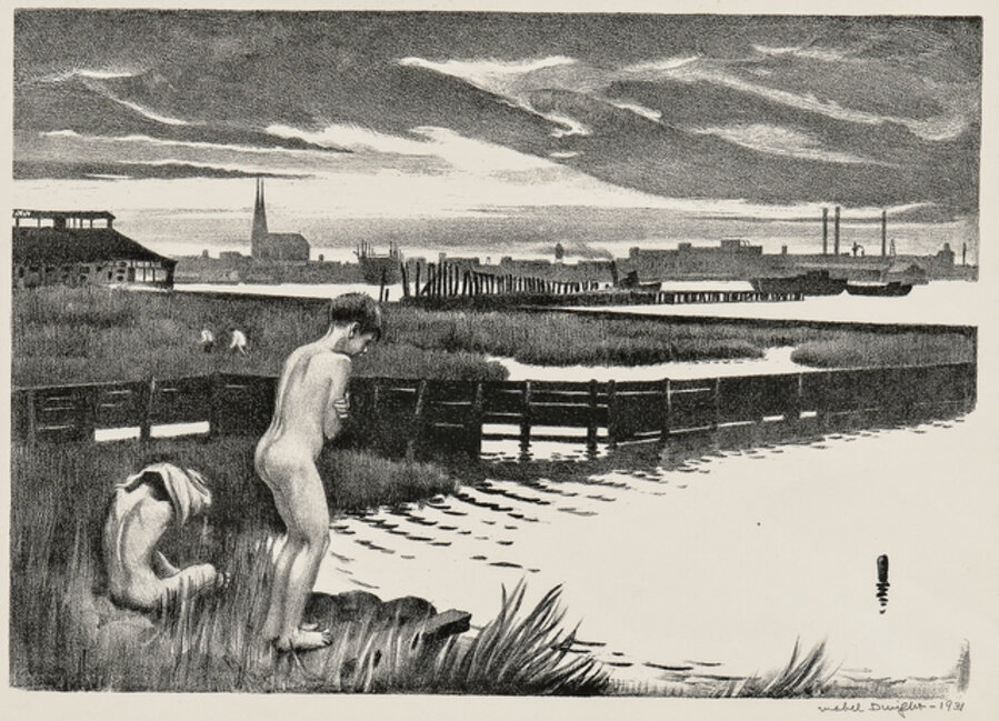 Staten Island Shore, alternatively titled Bathers II