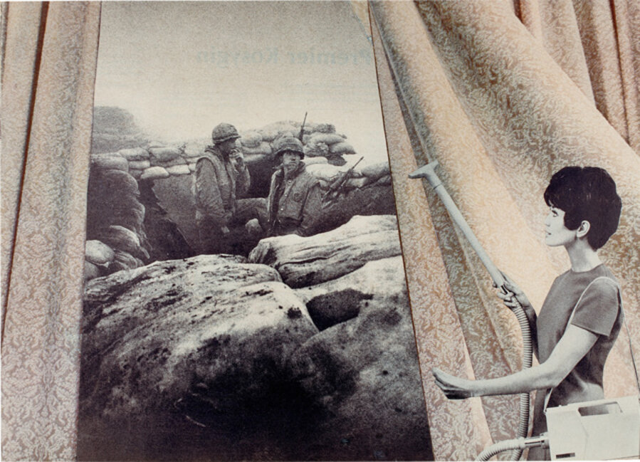 Cleaning the Drapes, from the series "Bringing the War Home: House Beautiful"