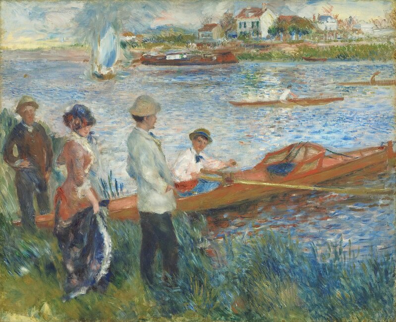 Pierre-Auguste Renoir, ‘Oarsmen at Chatou’, 1879, Painting, Oil on canvas, National Gallery of Art, Washington, D.C.