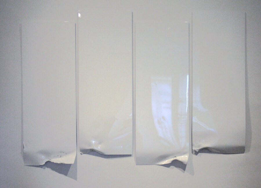 sans titre , white flag