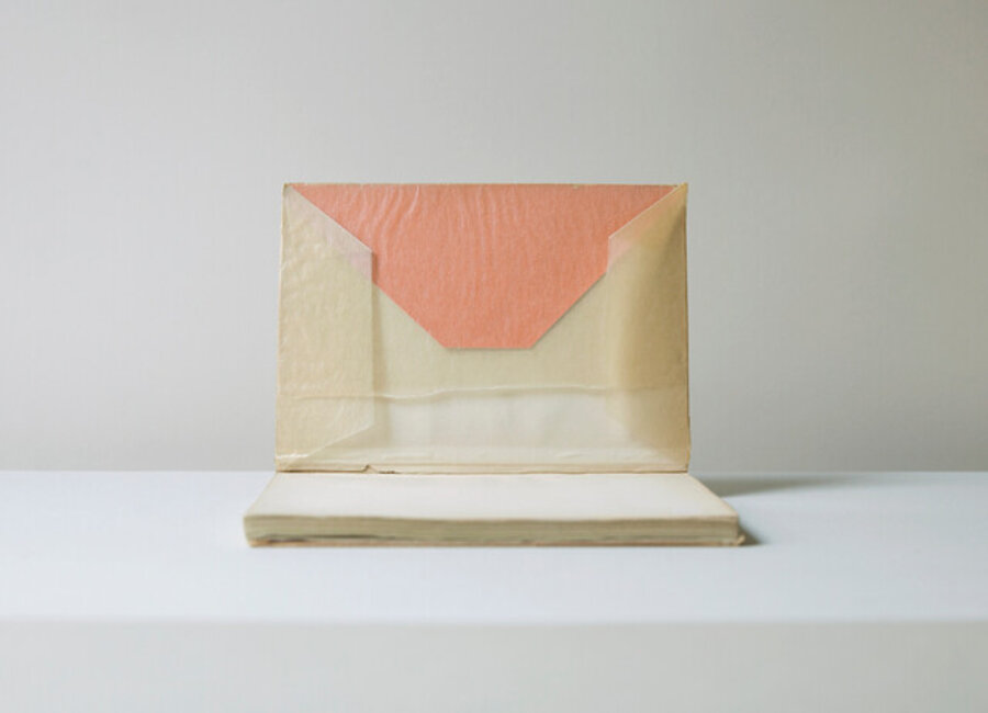 Folded Glassine Cover (from the series Morandi's Books)