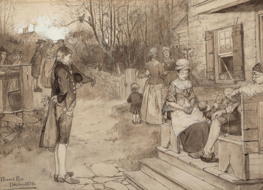 Sunday In Old Catskill, Harper's New Monthly Magazine Story Illustration