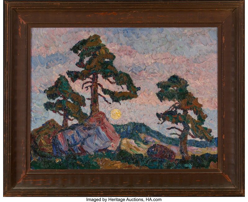 Birger Sandzén, ‘Sunset’, circa 1923, Painting, Oil on canvas, Heritage Auctions