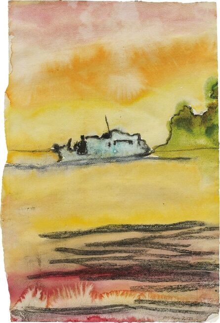 Peter Doig, ‘Boat to Carrera’, 2000