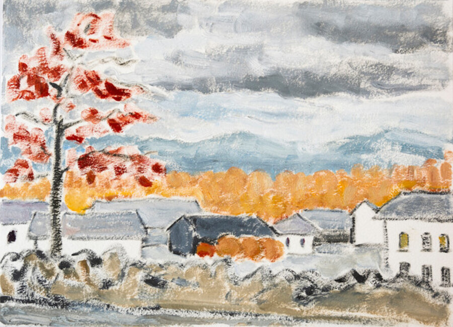 Leaves Turning Red (Dufftown, Scotland) 树叶红了(苏格兰达夫镇)