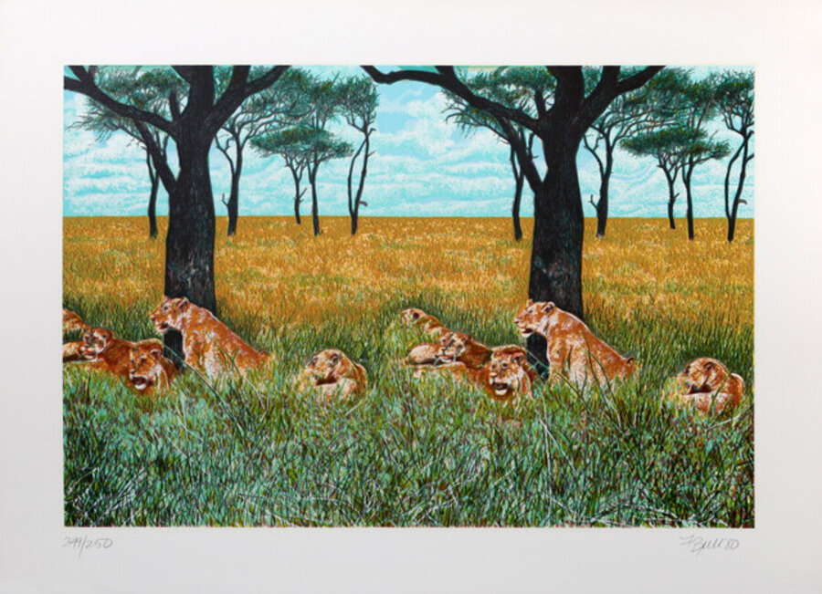 Lion Diptych