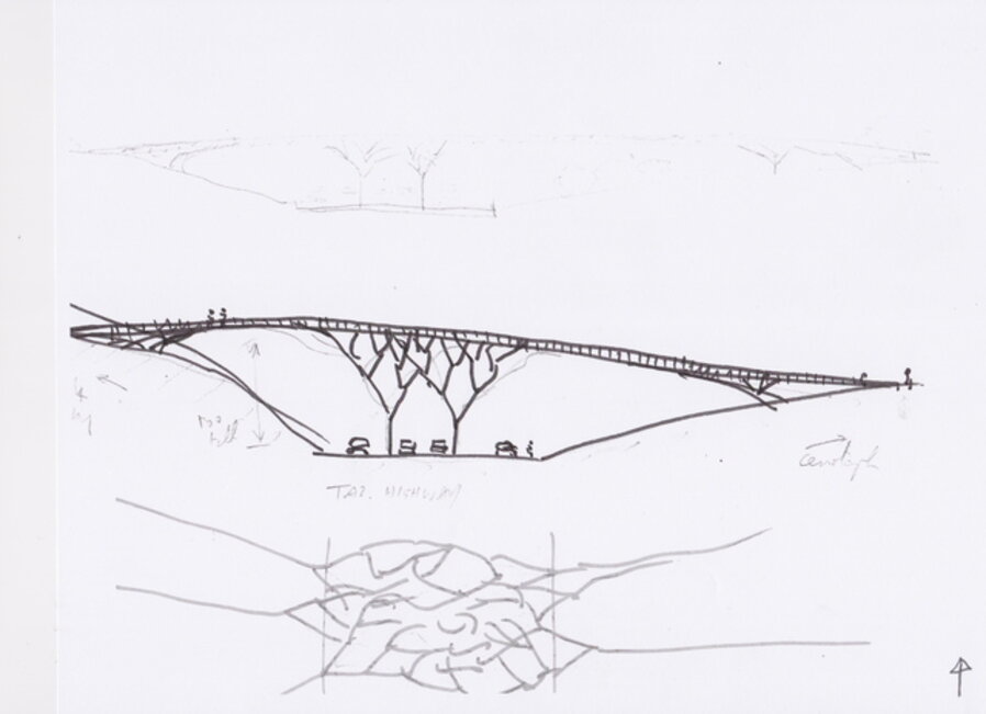 Sketch for a Bridge in Tasmania III