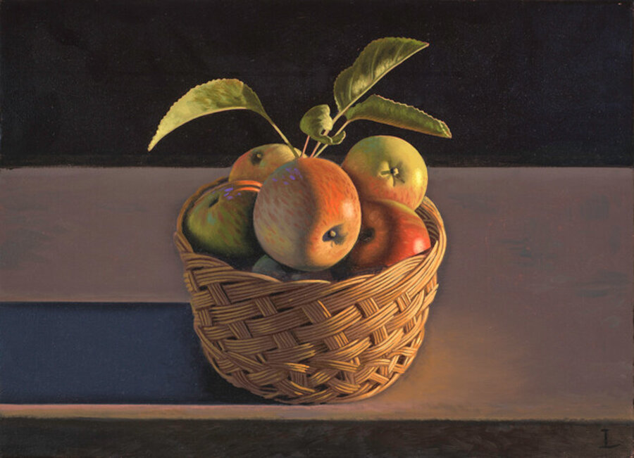 Still Life with Apples and Basket