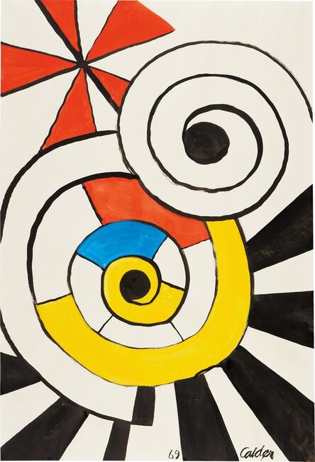 Alexander Calder, ‘Overlapping Spirals’, 1969