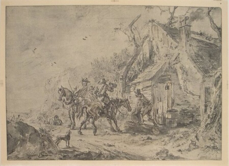 A Halt Before The Tavern
