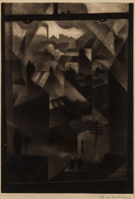 Christopher Richard Wynne Nevinson, ‘From an Office Window (Black 46)’, 1918