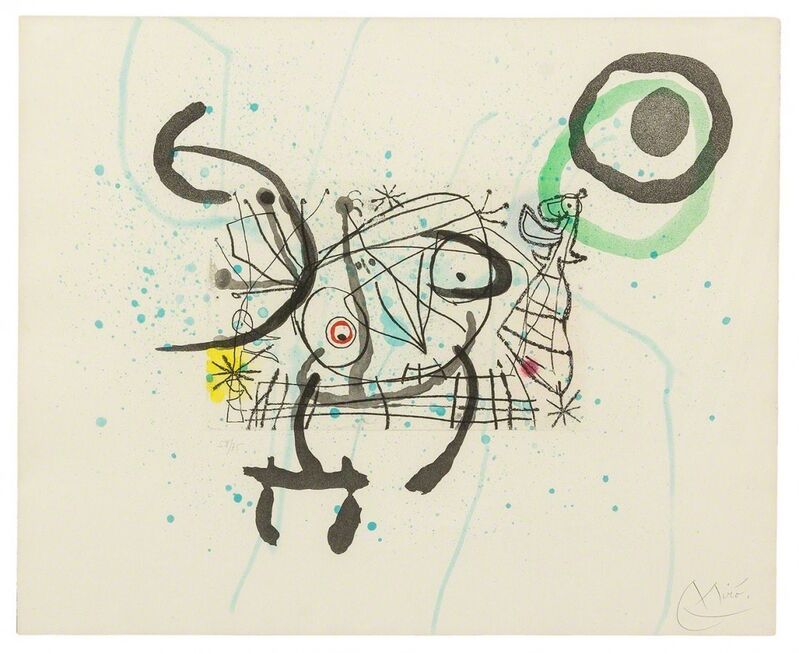 Joan Miró, ‘FISSURES PLATE IX’, 1969, Print, ETCHING AND AQUATINT, Gallery Art
