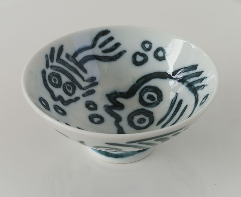 Keith Haring, ‘Pop Shop Tokyo - Rice Bowl’, 1987, Sculpture, Glazed ceramic, pigment, Artificial Gallery