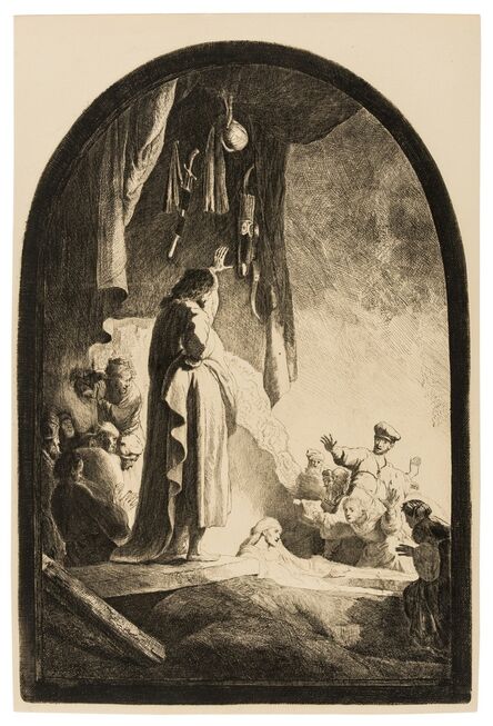 Rembrandt van Rijn, ‘The Raising of Lazarus: The Larger Plate’, circa 1632