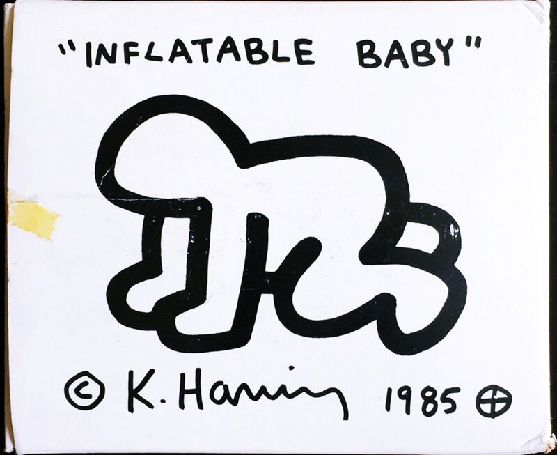 Keith Haring, ‘Inflatable Baby (in original Pop Shop Box)’, 1985, Sculpture, Inflatable vinyl figure., Alpha 137 Gallery Gallery Auction