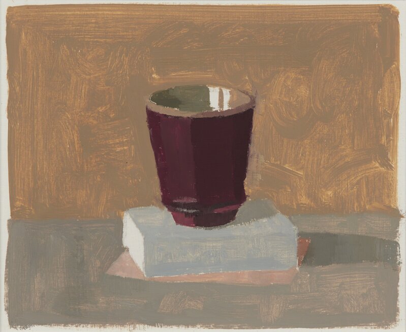 Susan Jane Walp, ‘Red Cup I’, 2012, Drawing, Collage or other Work on Paper, Oil on gessoed paper, Tibor de Nagy