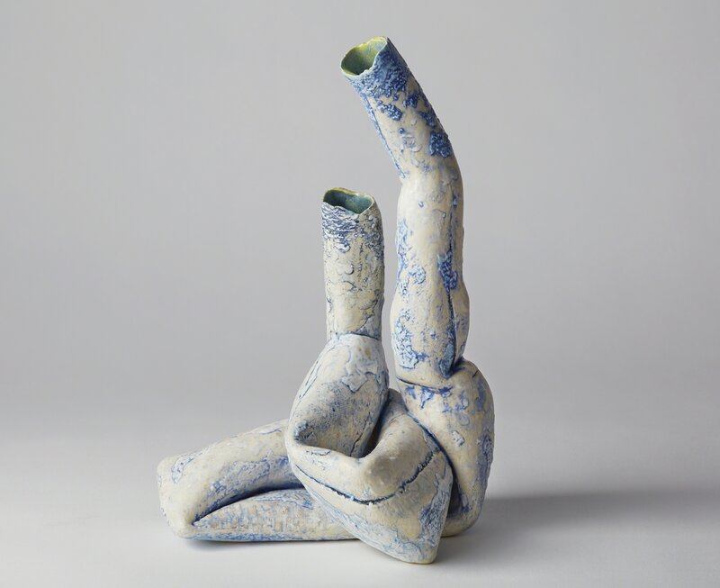 Elisa D'Arrigo, ‘Blue Dyad 1’, 2015, Sculpture, Glazed ceramic, Elizabeth Harris Gallery