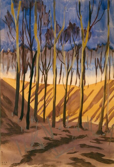 Charles Ephraim Burchfield, ‘Trees and Ravine’, ca. 1917