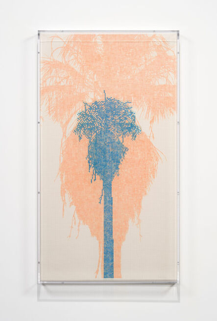 Charles Gaines, ‘Numbers and Trees: Palm Canyon, Palm Series 4, Tree #1, Tataviam’, 2021