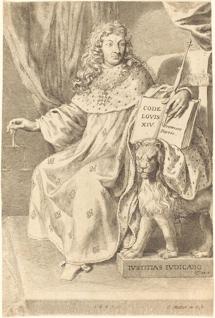 Claude Mellan, ‘Louis XIV’, 1667
