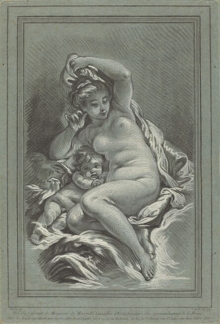 Louis-Marin Bonnet, ‘Venus and Cupid on a Dolphin’, 1767