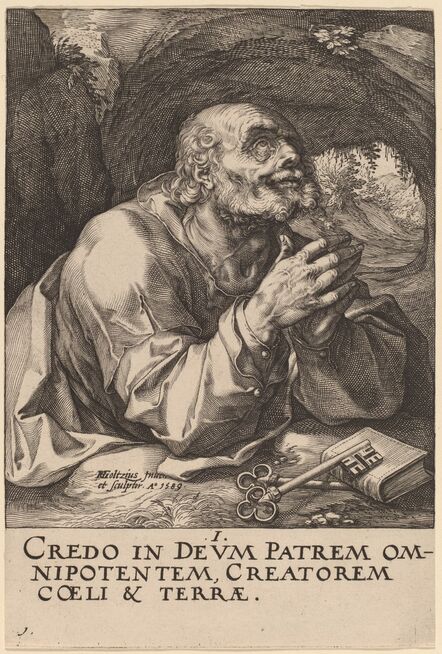 Hendrik Goltzius, ‘Saint Peter’, 1589