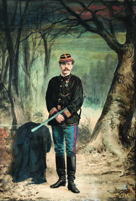 Nadar, ‘Charles-Albert Costa de Beauregard in Military Uniform with Sword’, 1871
