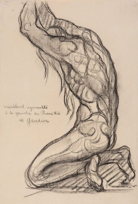 Henri Gaudier-Brzeska, ‘Old Man Kneeling to the Left of Prometheus’, 1910