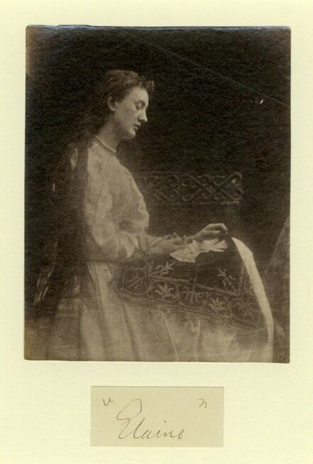 Julia Margaret Cameron, ‘Elaine, The Lily Maid of Astolat’, 1874