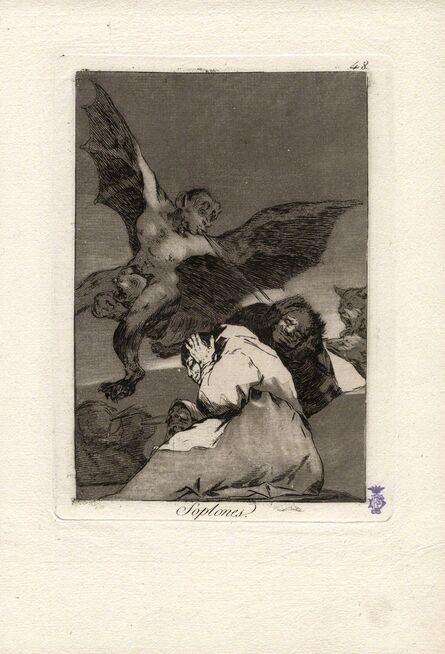 Francisco de Goya, ‘Soplones. (Tale-bearers - Blasts of wind.)’, 1796-1797