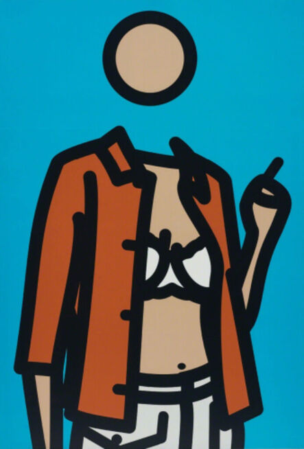 Julian Opie, ‘Ruth with cigarette 1’, 2005