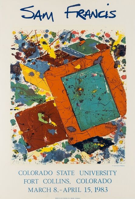After Sam Francis, ‘A poster for the Colorado State University’, 1983