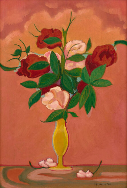 Manierre Dawson, ‘Flowers in a Yellow Vase’, 1906