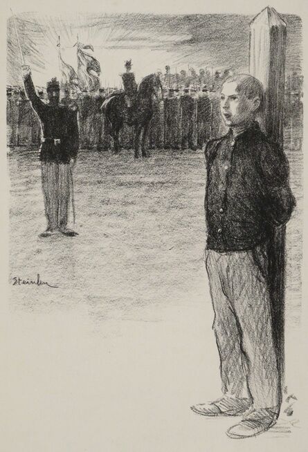 Théophile Alexandre Steinlen, ‘Réhabilitation Civile et Exécution Militaire’, 1897