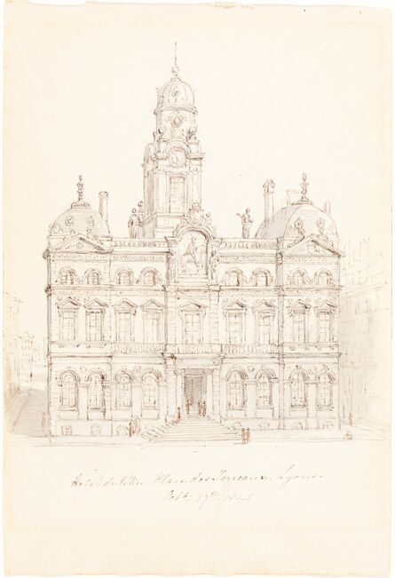 Robert Smirke, ‘Hôtel de Ville, Place des Terreaux, Lyons’, 1845