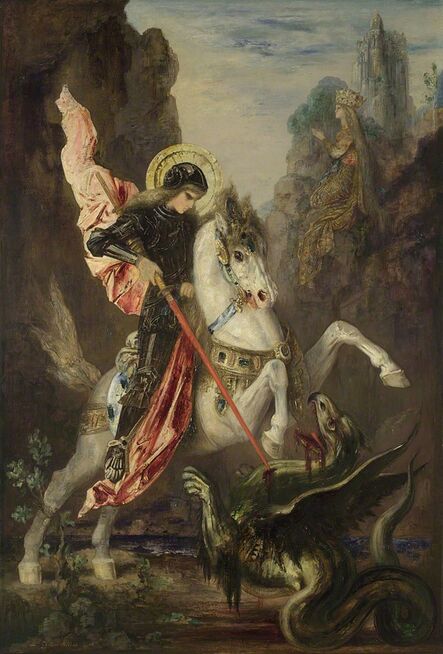 Gustave Moreau, ‘Saint George and the Dragon’, 1889-1890