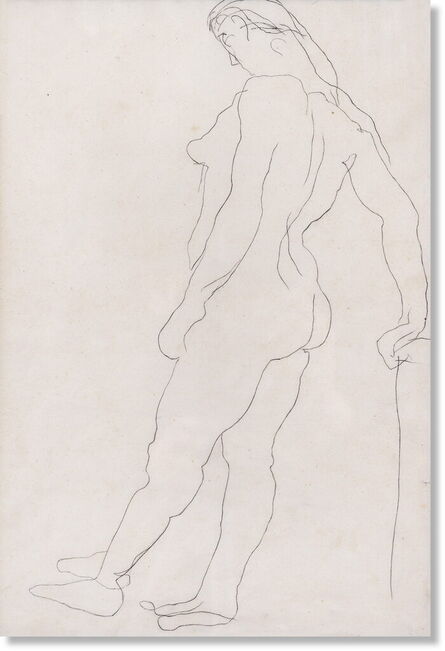 Auguste Rodin, ‘ figural sketch of a woman’, ca. 19th century